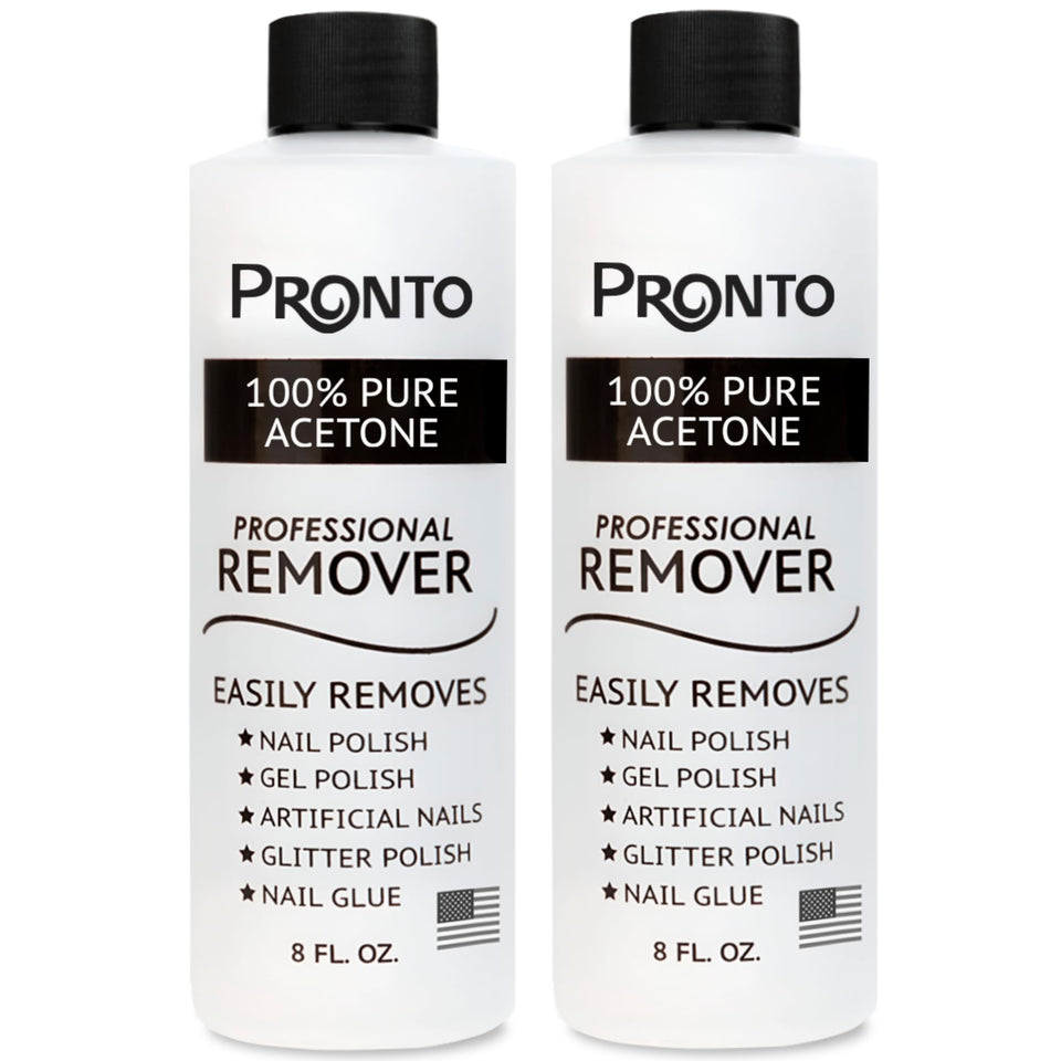 Pronto front packaging showing two 8 fl oz bottles and clear label for quick identification
