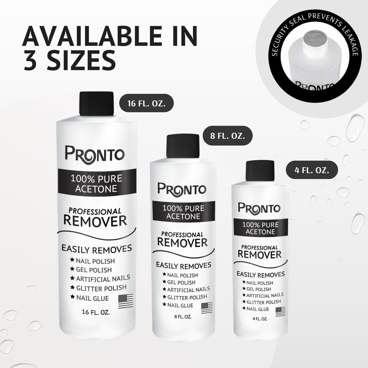 Pronto bottle in salon setting showing professional-grade convenience