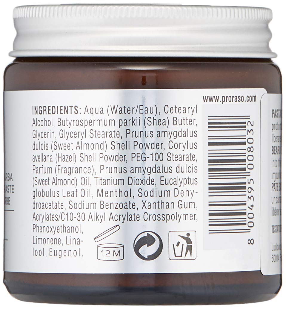 Proraso tub in hand illustrating size and travel-friendly benefit