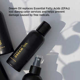 Prorituals Dream Cream held in hand for scale showing 6.8 fl oz size and travel-friendly benefit