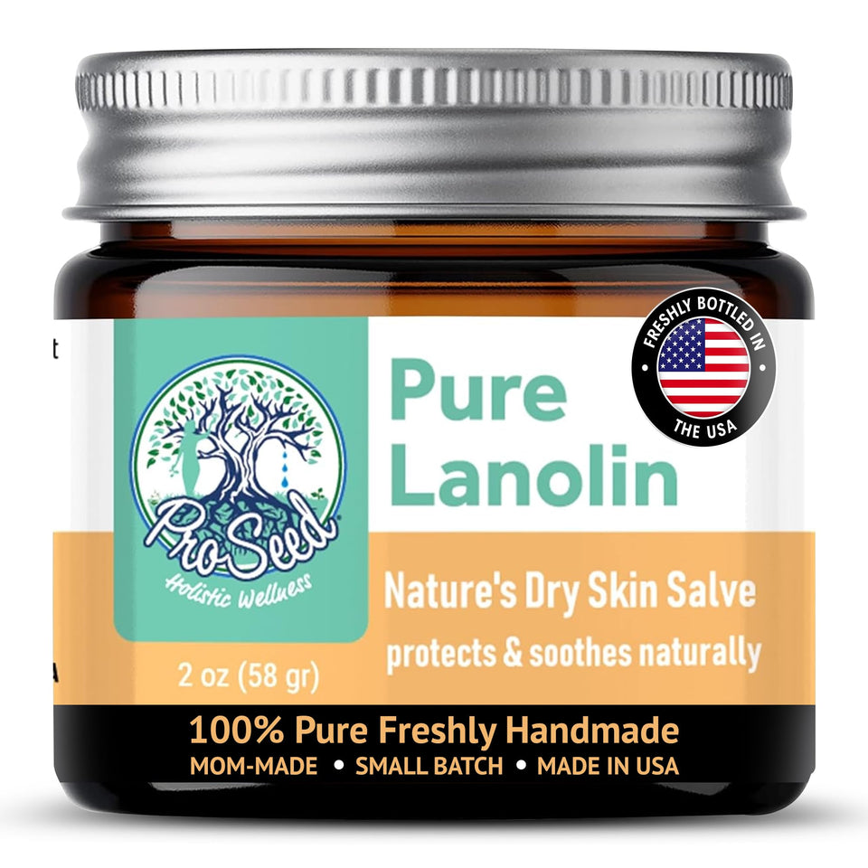 ProSeed glass jar front view showing brand and product benefits