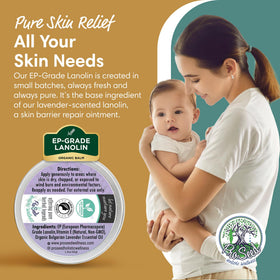ProSeed lanolin cream texture close-up showing smooth richness