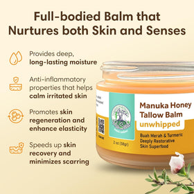 ProSeed Holistic Wellness ingredient bowl with Manuka honey and herbs