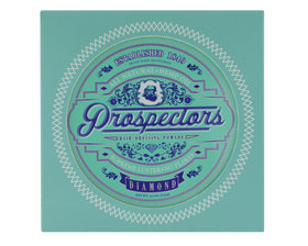PROSPECTORS label close-up highlighting product name and grooming benefits