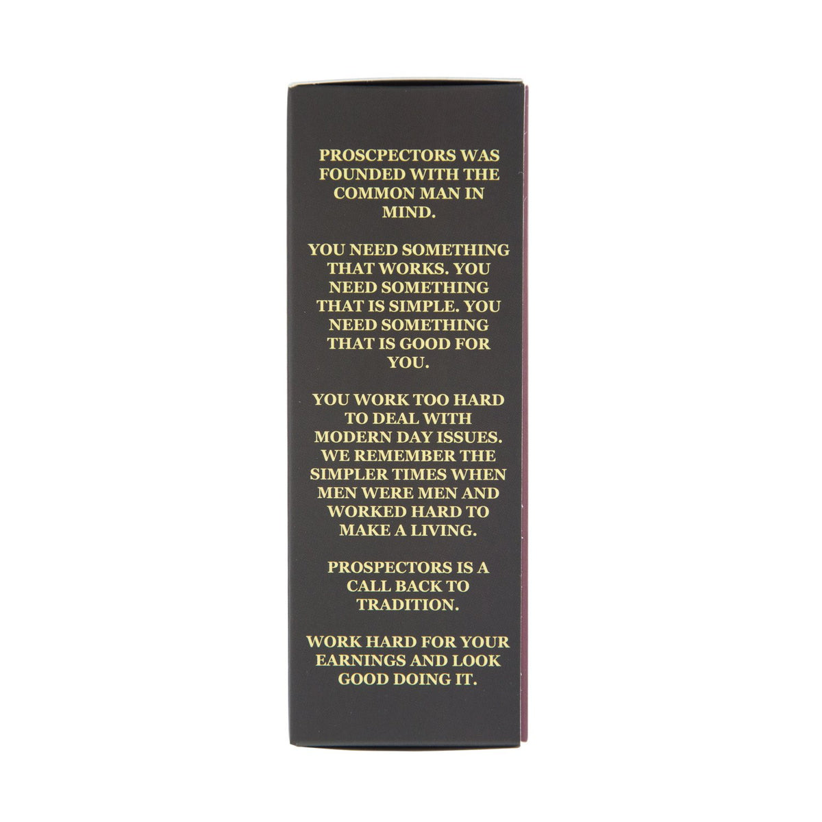 PROSPECTORS jar beside a ruler showing 14 oz scale to highlight value and size advantage