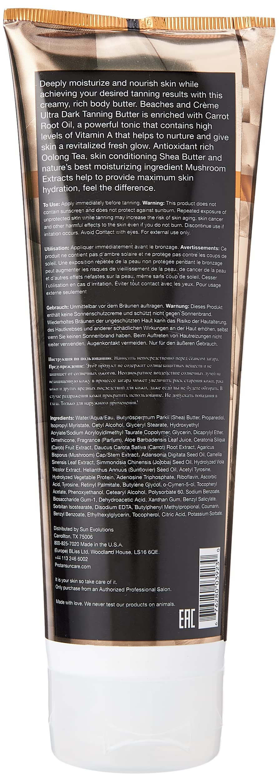 ProTan creamy butter texture close-up highlighting smooth absorption benefit