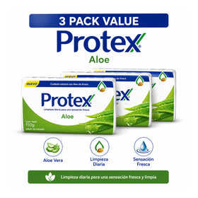 Protexx Aloe close-up of bar texture showing smooth lather-ready surface