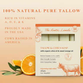 PROVENCE ESSENTIALS ingredient label showing grass-fed tallow and olive oil for transparency