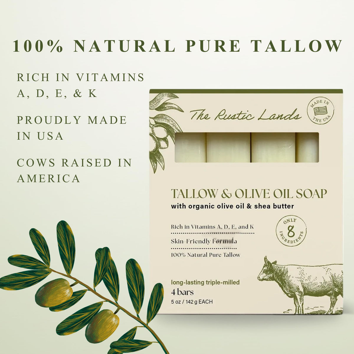 PROVENCE ESSENTIALS soap held in hand to show 5oz size and travel‑friendly convenience