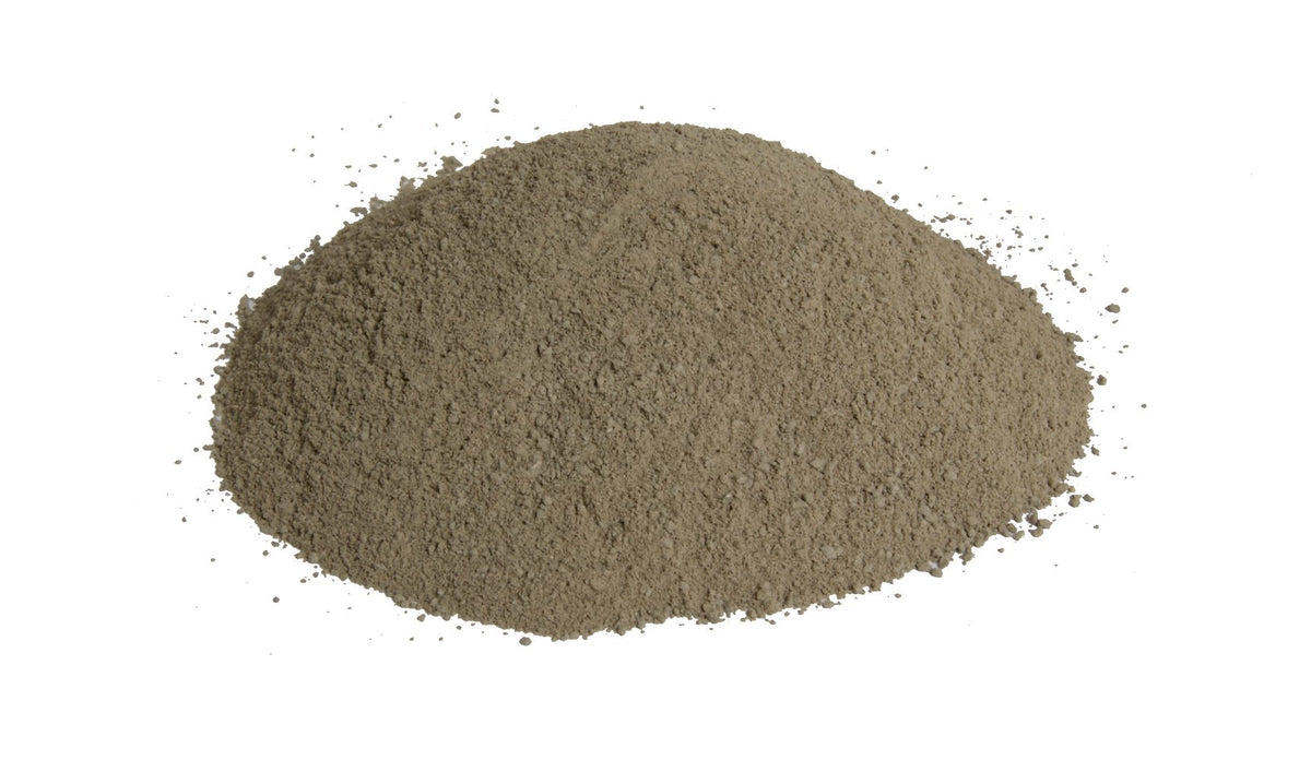 Provida clay next to scale and spoon showing 2 lb supply for multiple treatments