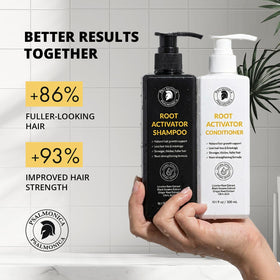 Psalmonica conditioner applied to hair ends for smoothing and strength