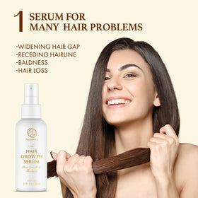 Psalmonica dropper applying serum to scalp for targeted nourishment