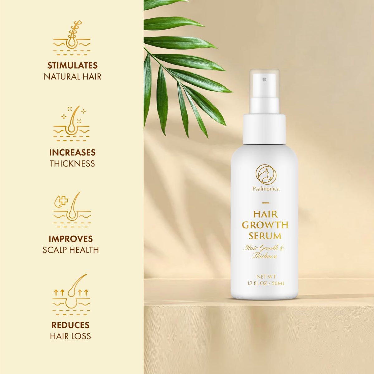Psalmonica oil texture on hand highlighting lightweight absorption and smoothness