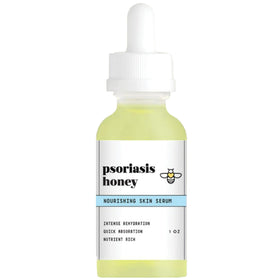 PSORIASIS HONEY front packaging showing 1 oz bottle and label for clear product identification and trust