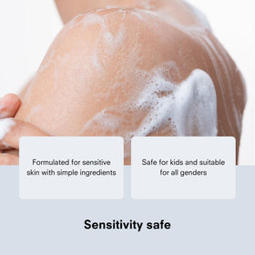 Public Goods shampoo pouring into hand highlighting gentle formula and easy application benefit daily cleansing