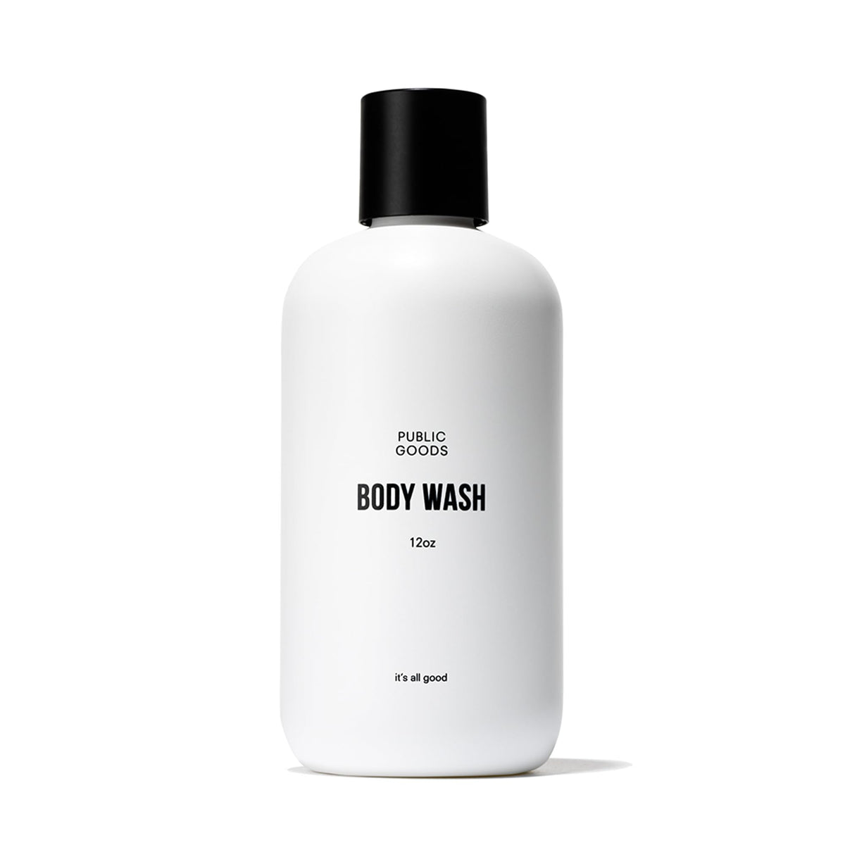 Public Goods front packaging showing bottle and label, clear eco benefit