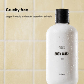 Public Goods texture foam close-up highlighting gentle cleansing lather