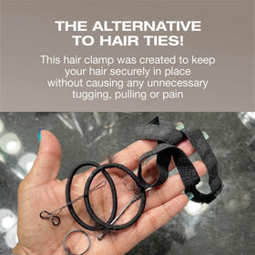 PuffCuff on model with textured hair showing comfortable everyday style benefit