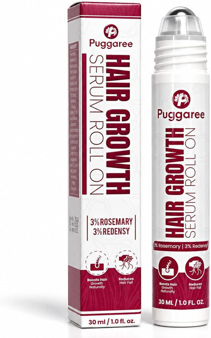 Puggaree front packaging showing roll-on bottle and branding benefits