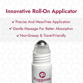 Puggaree ingredient label showing Redensyl and rosemary for scalp support