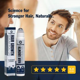 Puggaree lifestyle application model using roll-on on hairline for discreet daily treatment