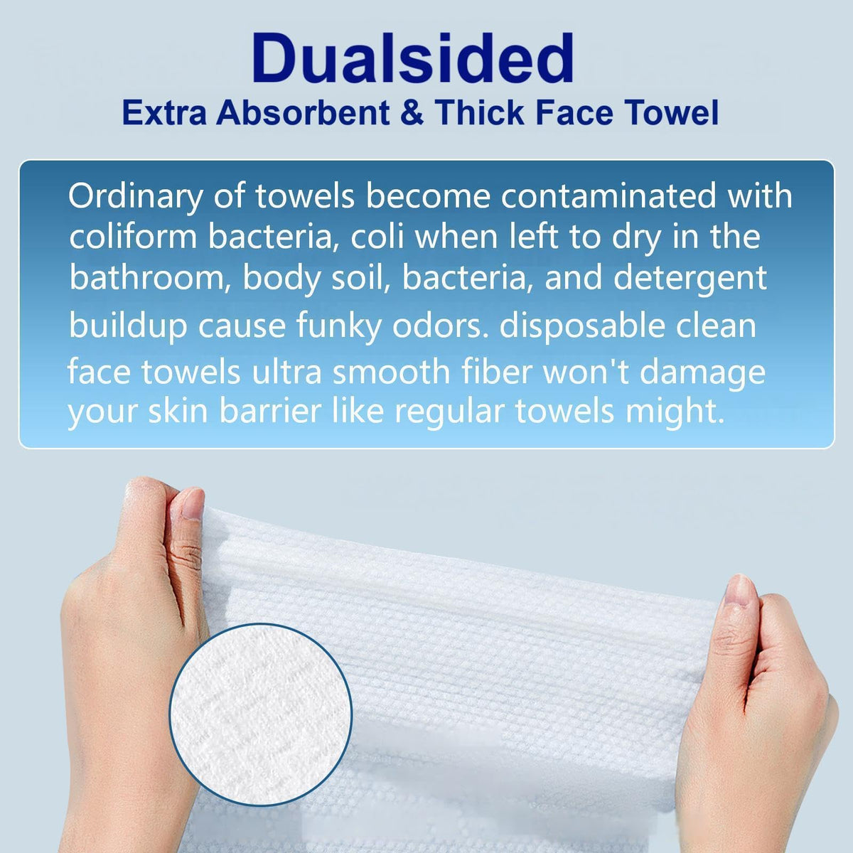 PUHPIG towel removing face mask illustrating delicate care for skin