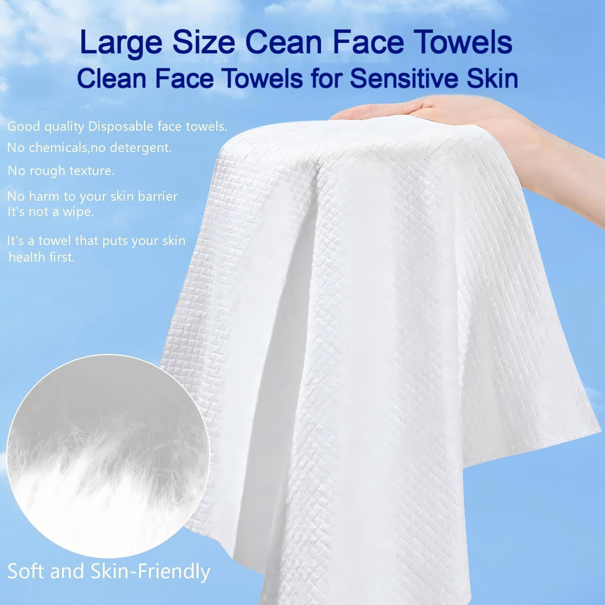 PUHPIG single towel flat lay showing large 10x12 size for full coverage