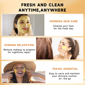 Pumkot pad removing makeup illustrating thorough cleansing benefit