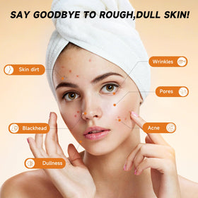 Pumkot close-up of textured pad surface for gentle exfoliation benefit