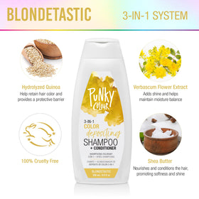 Punky Blondetastic creamy foam texture closeup illustrating conditioning and gentle cleanse benefit