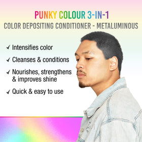 Punky Metaluminous creamy purple texture poured for visible pigment and hydration