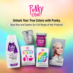 Punky Purpledacious in bathroom lifestyle setting showing easy at-home use benefit