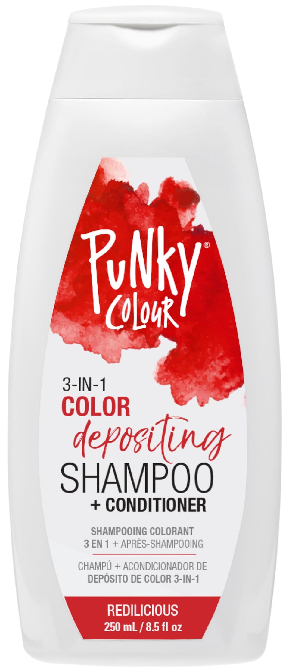 Punky front packaging showing redilicious bottle and product clarity benefit