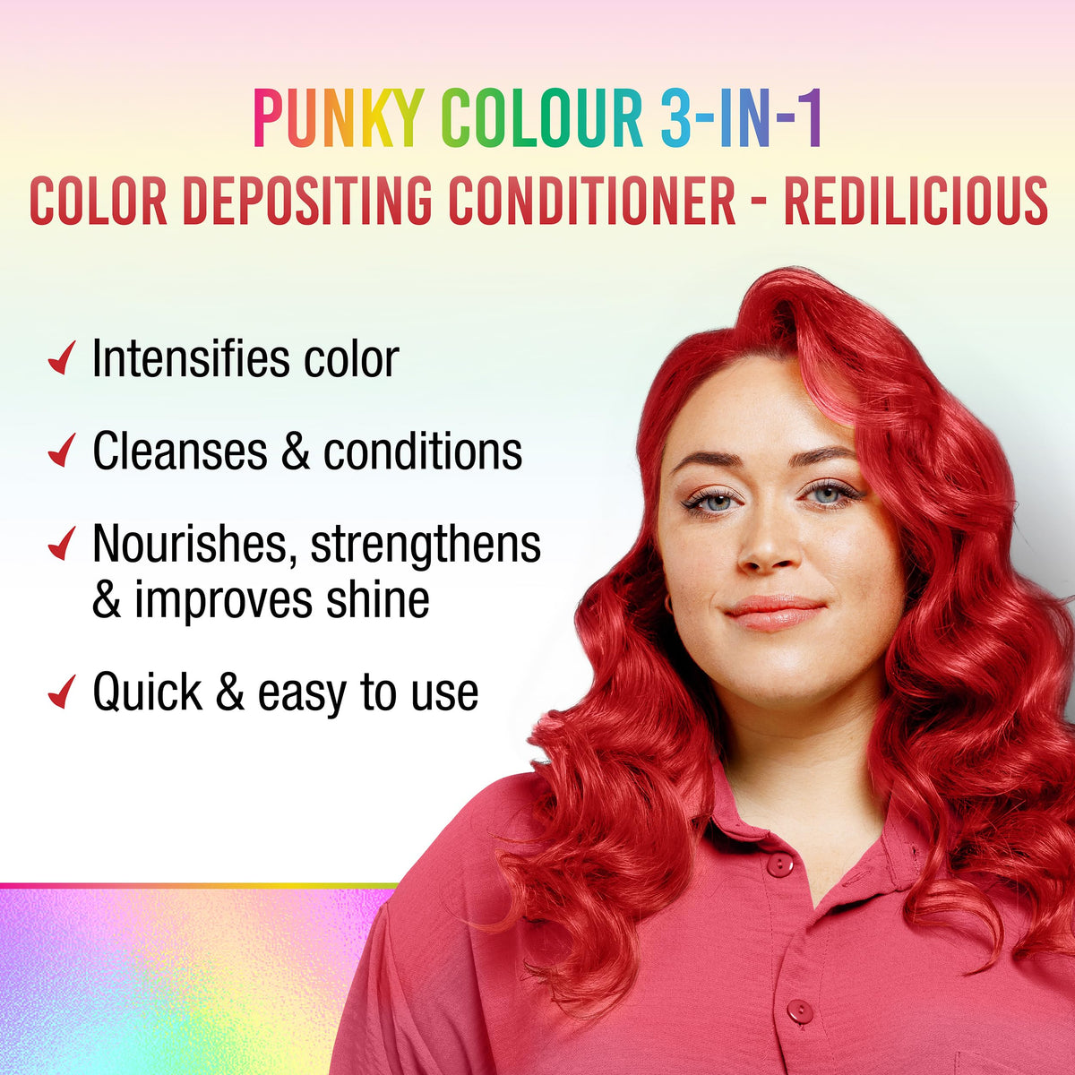 Punky close-up of creamy redilicious texture and rich pigment benefits
