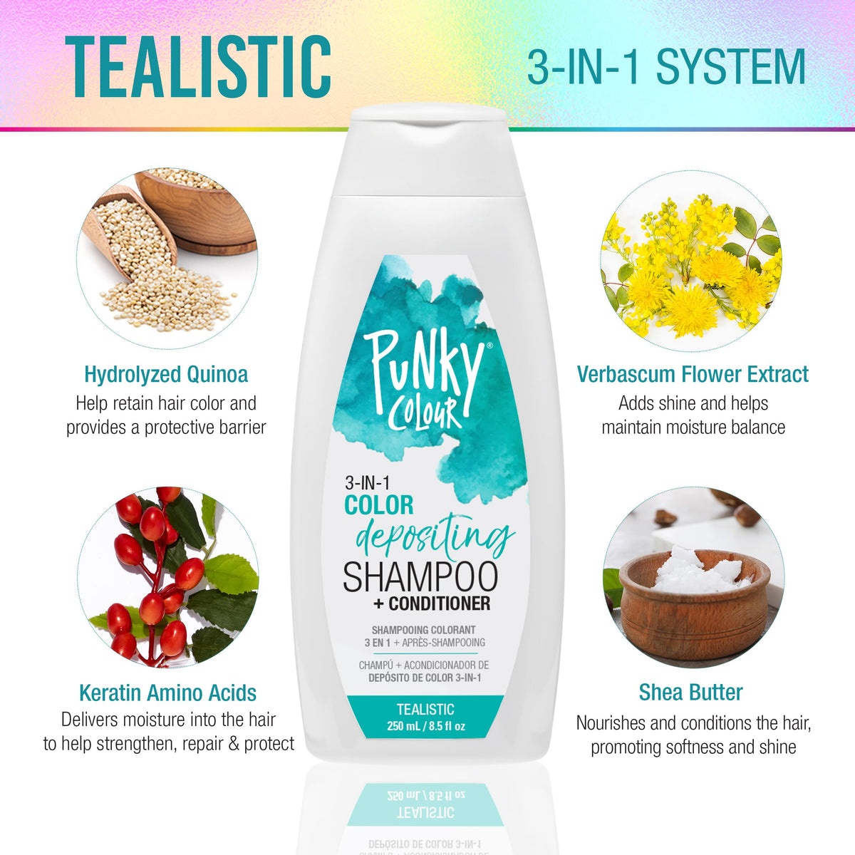 Punky pump action with lather demonstrating cleansing and depositing benefit