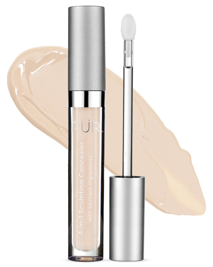 PÜR MINERALS front packaging showing shade Fair Ivory LN2 and coverage benefit