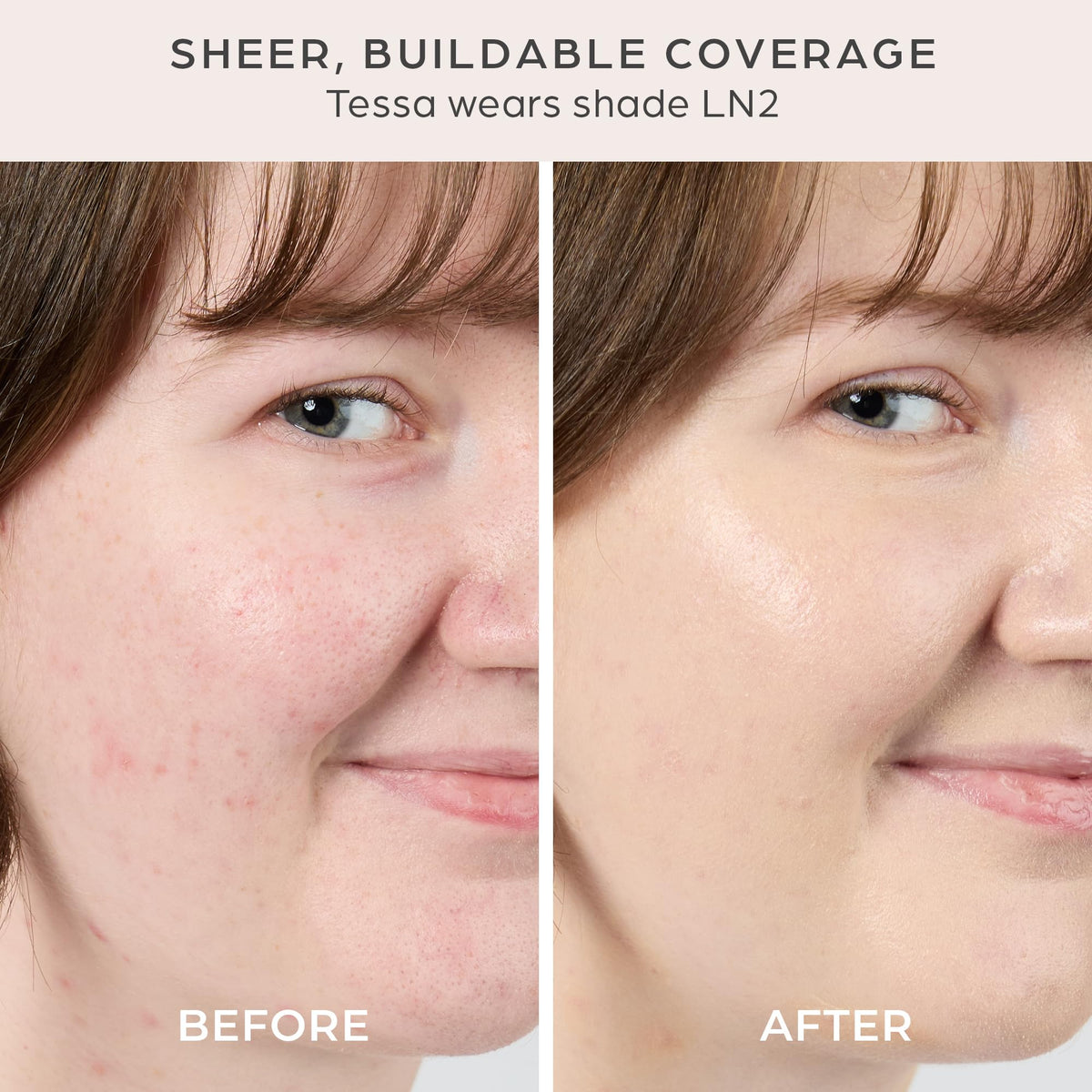 PÜR MINERALS application with fingers demonstrating easy blending and coverage
