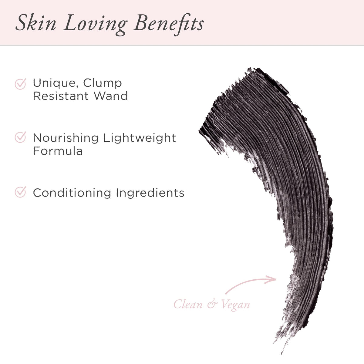PÜR MINERALS wand detail highlighting brush shape for precise volumizing application