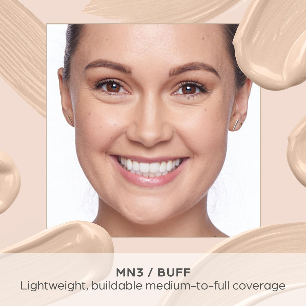 PÜR MINERALS concealer being applied with a brush for precise coverage