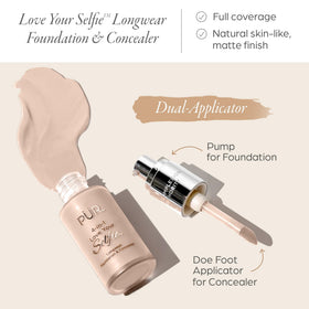 PÜR MINERALS doe-foot applicator close-up for precise concealment and control