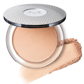 PÜR MINERALS closed compact front showing sleek packaging and portability benefits