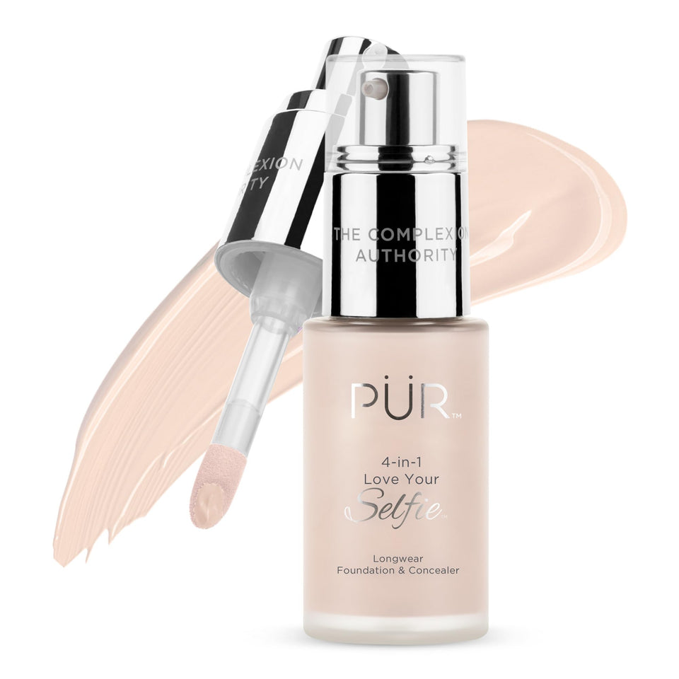 PÜR MINERALS front packaging showing product and branding, attractive display benefit