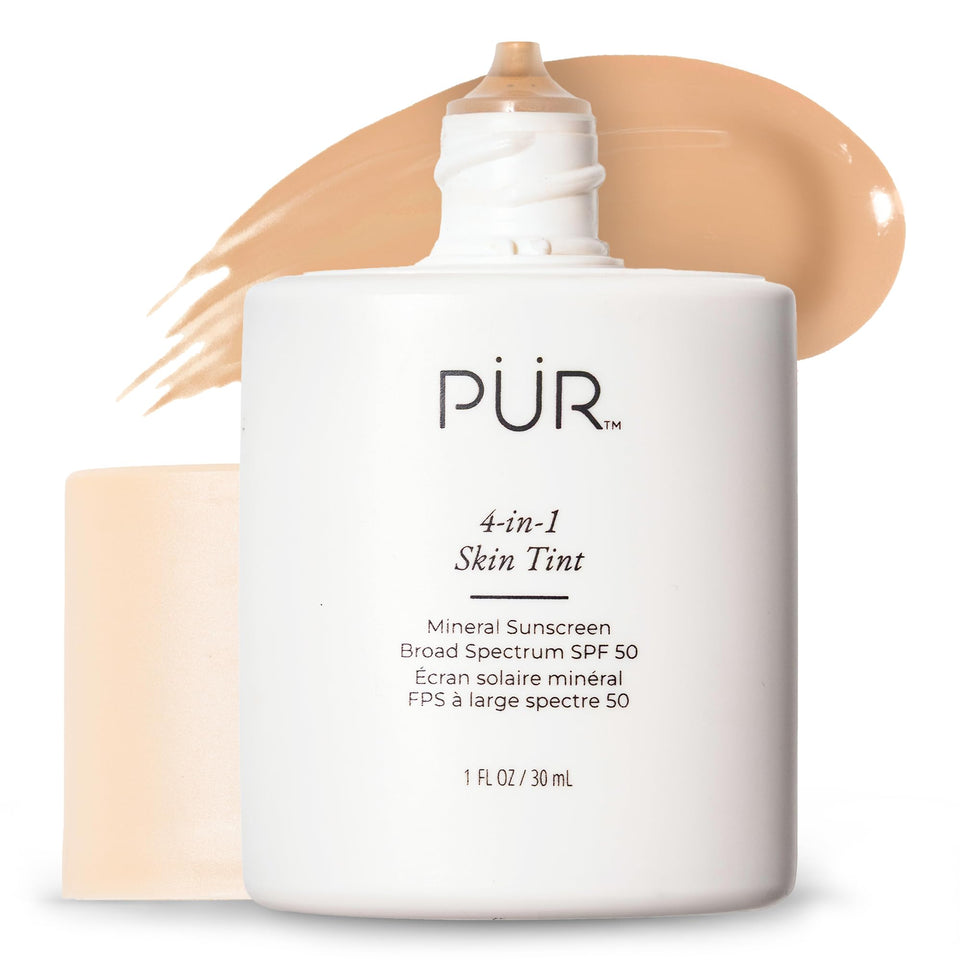 PÜR MINERALS front packaging MN3 linen showing compact pump and shade