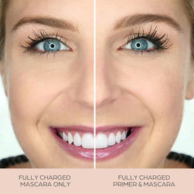 PÜR MINERALS primer texture on skin illustrating smooth, flexible build benefit