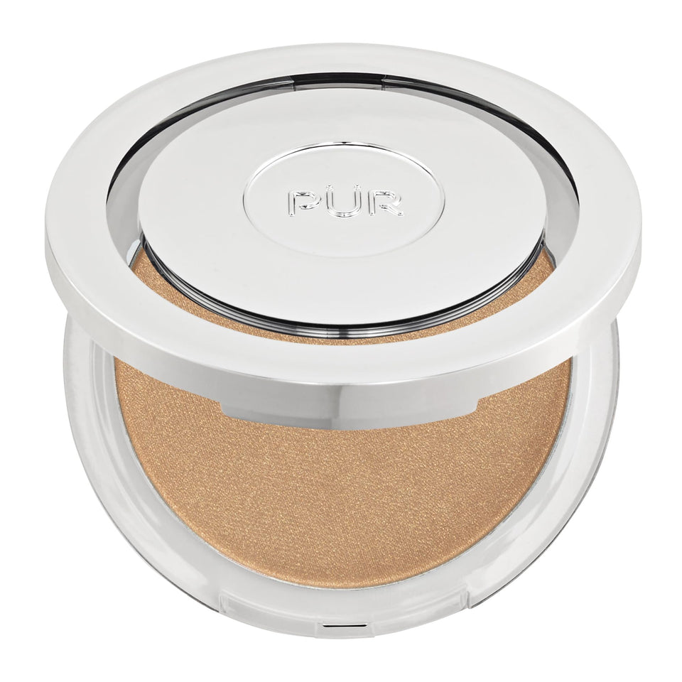 PÜR MINERALS front packaging showing compact and shade for easy selection