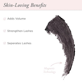 PÜR MINERALS mascara wand close-up demonstrating precise application benefit