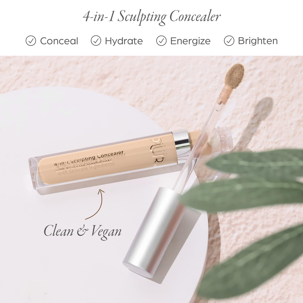 PÜR MINERALS open concealer texture close-up showing creamy hydration finish