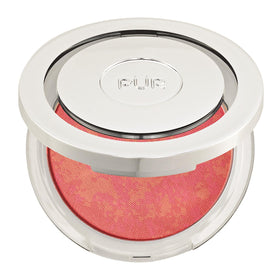 PÜR MINERALS front compact view showing Pretty in Peach shade and neat packaging benefit