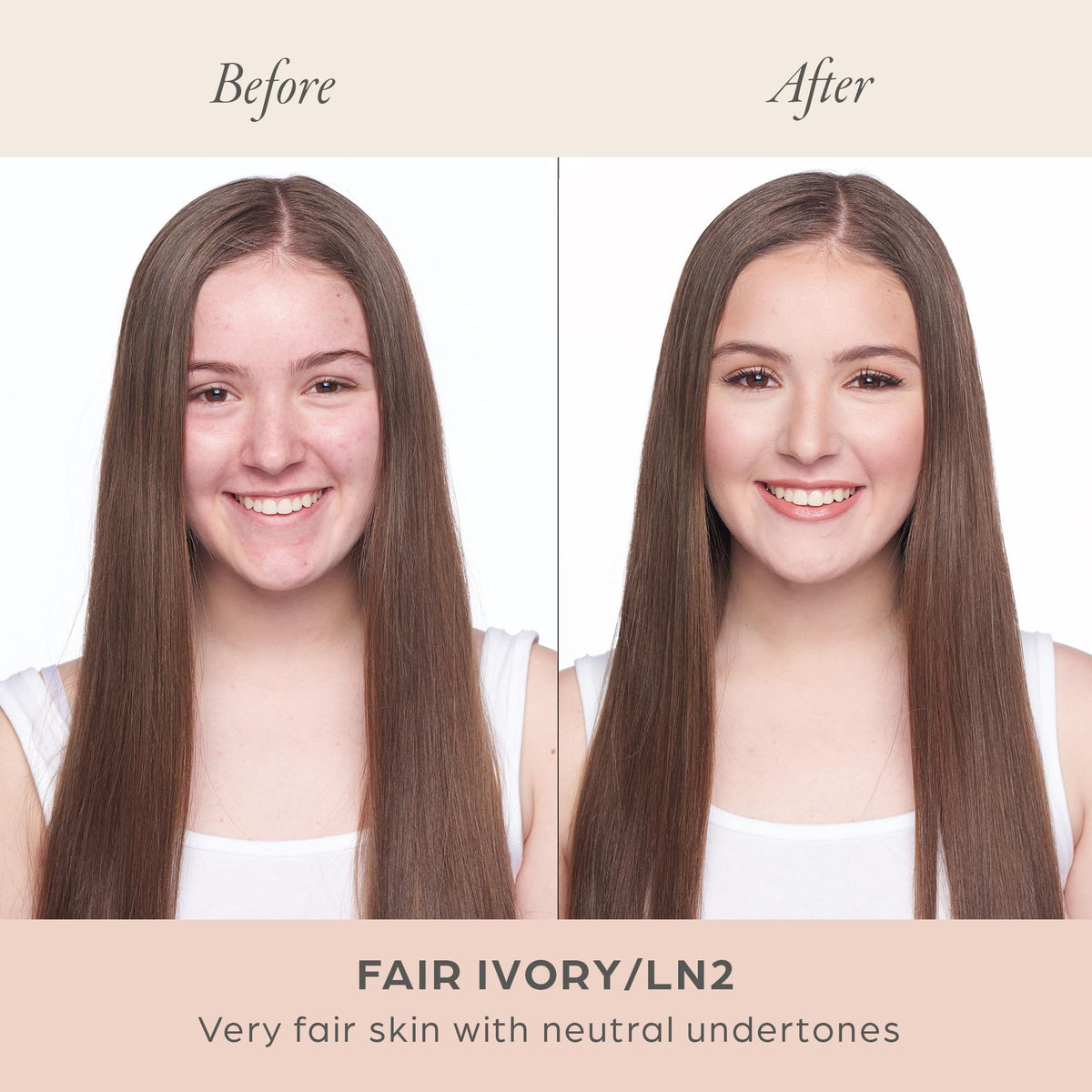 PÜR MINERALS pump dispensing foundation demonstrating easy all-over application