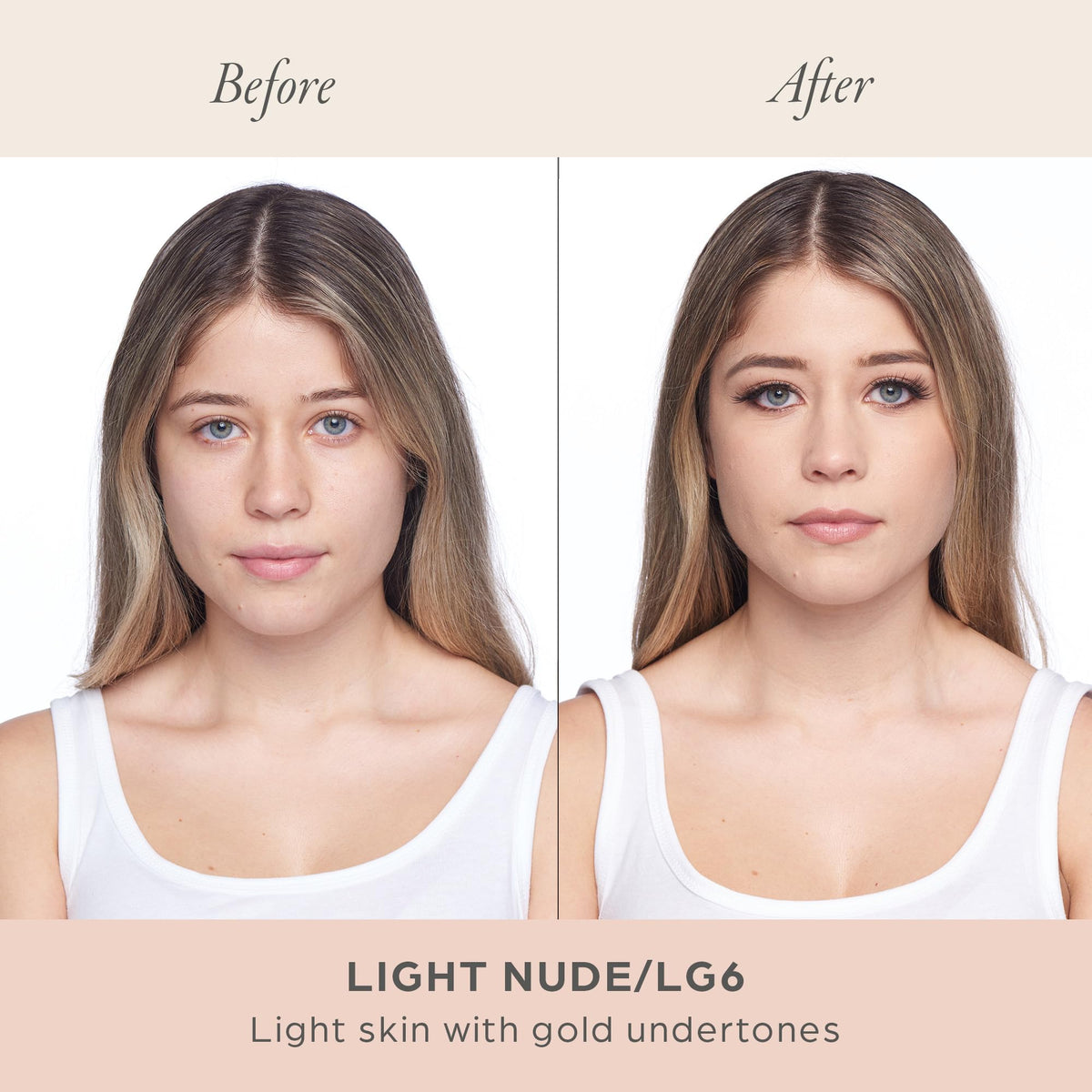 PÜR MINERALS pump dispensing foundation, illustrating easy controlled, buildable application